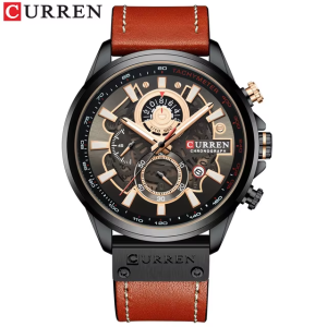 RELOJ CURREN CASUAL 8380-4 MARRON CLARO CORREA DE CUERO