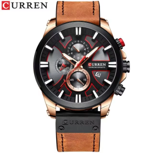 RELOJ CURREN CASUAL 8346-3 MARRON CORREA DE CUERO