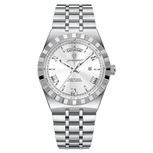RELOJ CASUAL POEDAGAR P675BPB DE CADENA PLATEADO-BLANCO