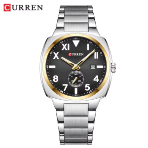 RELOJ CURREN CASUAL 8472-3/TG.B.S DE CADENA PLATEADO/NEGRO