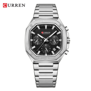 RELOJ CURREN CASUAL 8459-2/S.B.S PLATEADO/NEGRO