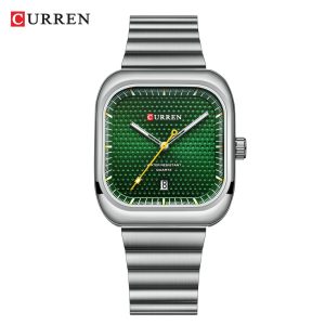 RELOJ CURREN CASUAL 8460-2/S.E.S PLATEADO/VERDE