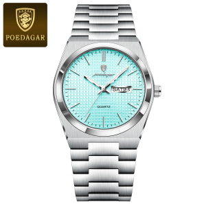 RELOJ CASUAL POEDAGAR P821BPAM DE CADENA PLATEADO-AZUL MENTA