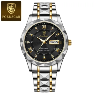 RELOJ CASUAL POEDAGAR P615PN NEGRO DE CADENA