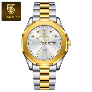 RELOJ CASUAL POEDAGAR P875BDB DE CADENA DORADO-BLANCO