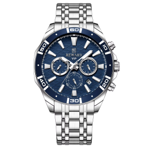 RELOJ REWARD CASUAL RD81134M PLATEADO-AZUL