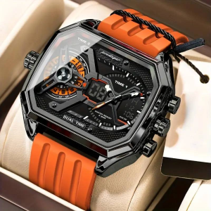 RELOJ CASUAL POEDAGAR E106 SILICONE NARANJA