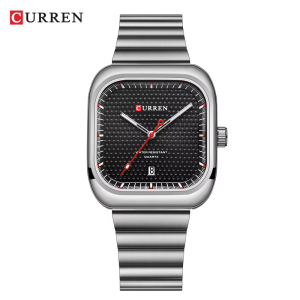 RELOJ CURREN CASUAL 8460-1/S.B.S PLATEADO/NEGRO