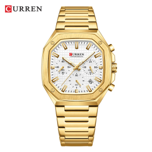 RELOJ CURREN CASUAL 8459-4/G.W.G DORADO/BLANCO