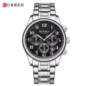 RELOJ CURREN CASUAL 8466-S.S.B PLATEADO/NEGRO