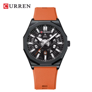 RELOJ CURREN CASUAL 8437-4/B.B.O TERRACOTA CORREA DE SILICONA