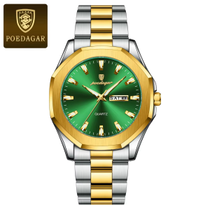 RELOJ CASUAL POEDAGAR P875BDV DE CADENA DORADO-VERDE