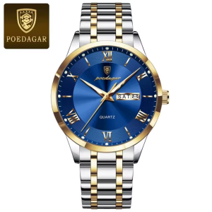 RELOJ CASUAL POEDAGAR P978BAO DE CADENA PLATEADO-AZUL