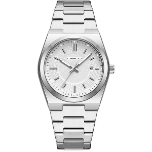 RELOJ CRRJU CASUAL CJ5034 PLATEADO-BLANCO