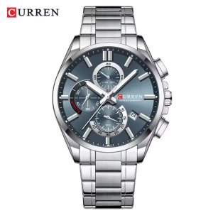 RELOJ CURREN CASUAL 8475-2/S.U.S PLATEADO-AZUL