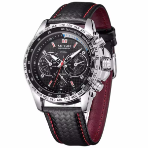 RELOJ CASUAL MEGIR ML1010GBK-1 NEGRO